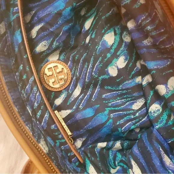 Tory Burch Orange Tan Tote Bag with Classic Design - Picture 5 of 5